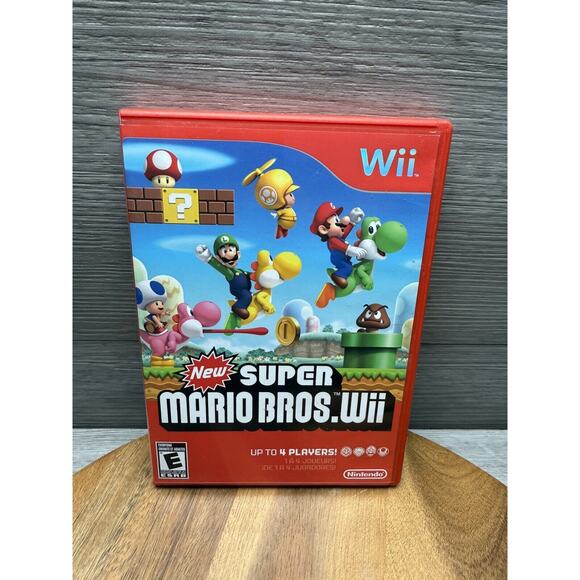 New Super Mario Bros. Wii (Nintendo Wii, 2009) - Picture 1 of 5
